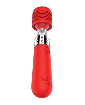 Hello Sexy! Bling Bling 10 Speed Waterproof Mini Wand Massager with Pleasure Ridges