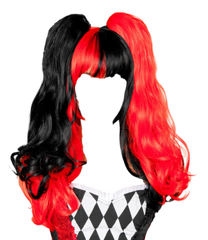 Roma Costume Wig Only Costume Accessory Black/Red One Size