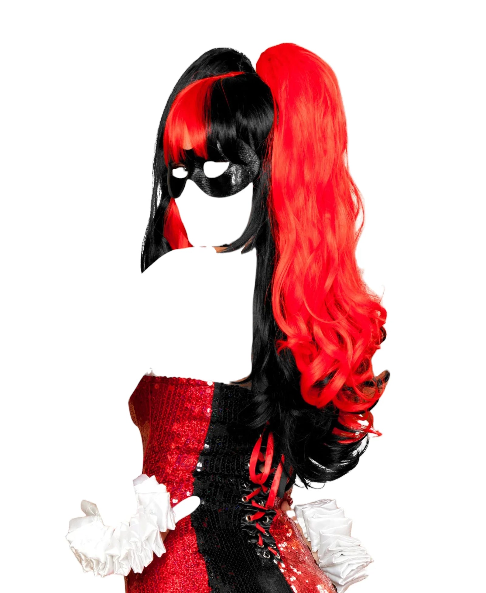 Roma Costume Wig Only Costume Accessory Black/Red One Size