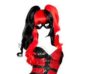Roma Costume Wig Only Costume Accessory Black/Red One Size