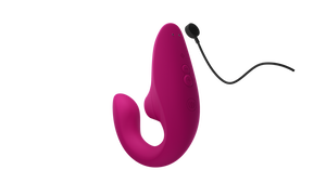 Womanizer Blend Rechargeable Silicone Rabbit Vibrator with Clitoral Stimulator & Air Pulse Technology