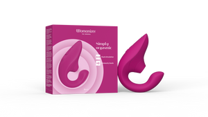 Womanizer Blend Rechargeable Silicone Rabbit Vibrator with Clitoral Stimulator & Air Pulse Technology