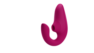 Womanizer Blend Rechargeable Silicone Rabbit Vibrator with Clitoral Stimulator & Air Pulse Technology