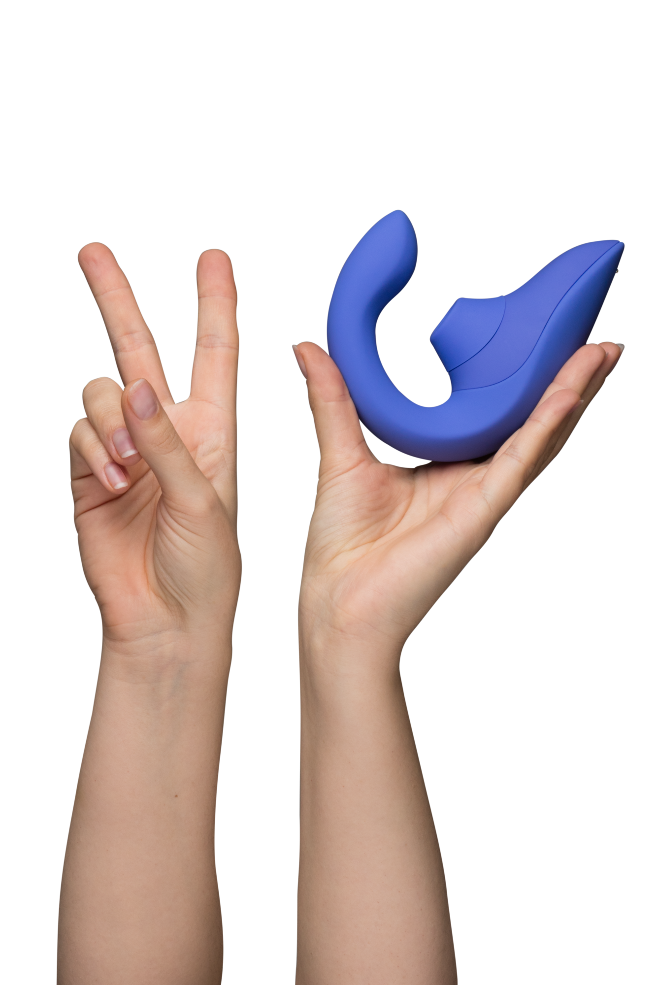 Womanizer Blend Rechargeable Silicone Rabbit Vibrator with Clitoral Stimulator & Air Pulse Technology