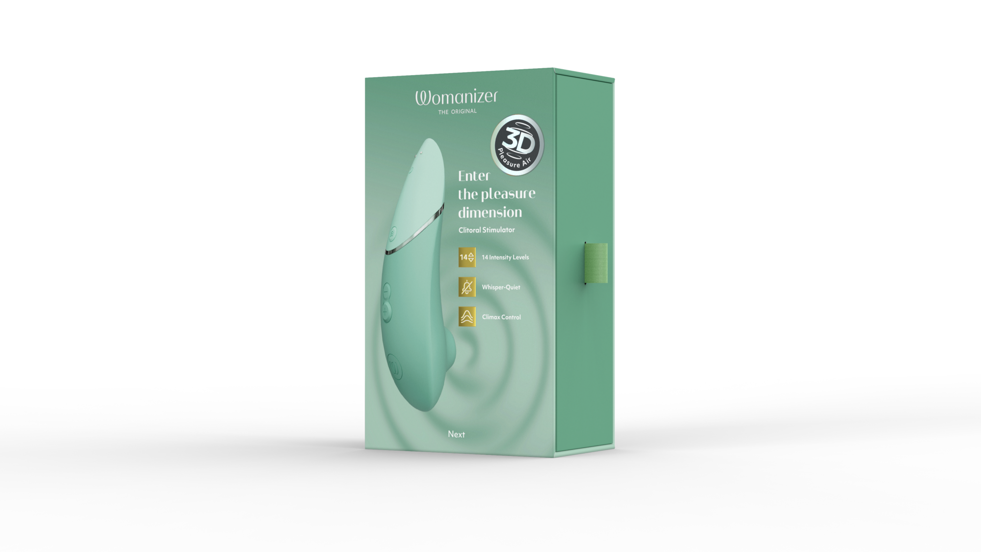 Womanizer Next Rechargeable Silicone Clitoral Stimulator with 3D Pleasure Air & Climax Control