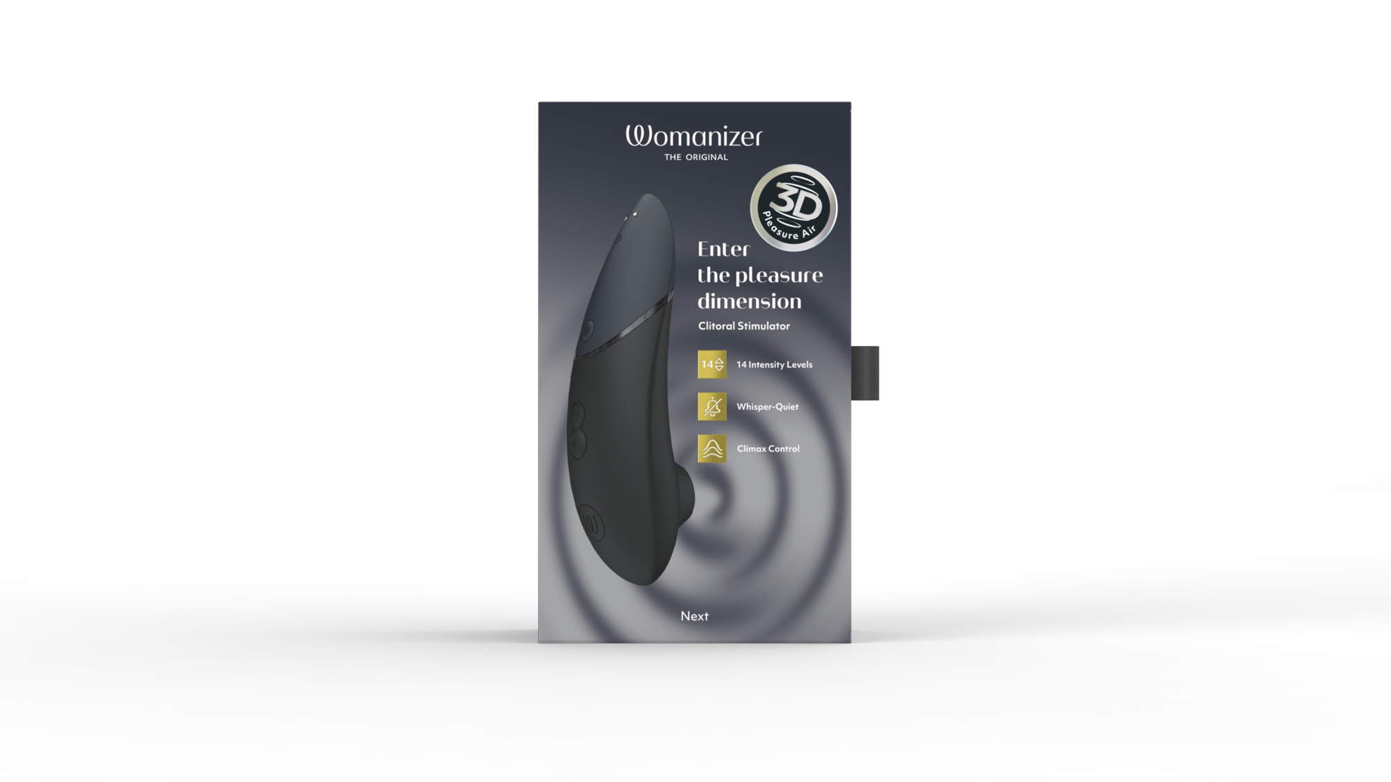 Womanizer Next Rechargeable Silicone Clitoral Stimulator with 3D Pleasure Air & Climax Control