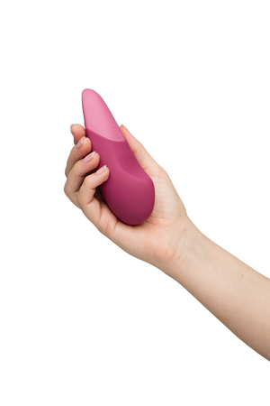 Womanizer Vibe Rechargeable Silicone Clitoral Noiseless Vibrator with UltraWave Vibration