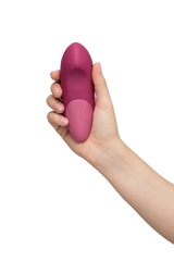 Womanizer Vibe Rechargeable Silicone Clitoral Noiseless Vibrator with UltraWave Vibration