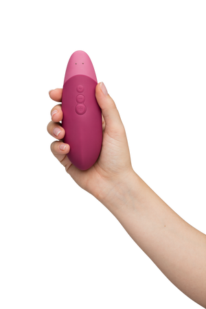 Womanizer Vibe Rechargeable Silicone Clitoral Noiseless Vibrator with UltraWave Vibration