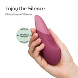 Womanizer Vibe Rechargeable Silicone Clitoral Noiseless Vibrator with UltraWave Vibration