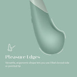 Womanizer Vibe Rechargeable Silicone Clitoral Noiseless Vibrator with UltraWave Vibration