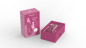 Womanizer Vibe Rechargeable Silicone Clitoral Noiseless Vibrator with UltraWave Vibration