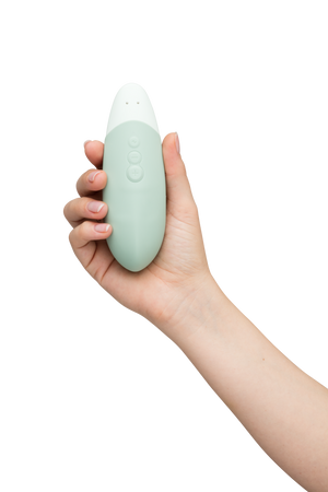 Womanizer Vibe Rechargeable Silicone Clitoral Noiseless Vibrator with UltraWave Vibration