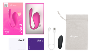 We-Vibe Jive 2 Silicone Rechargeable Remote Control Wearable G-Spot Vibrator Electric Pink