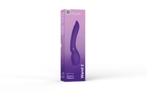 We-Vibe Wand 2 Rechargeable Silicone App Enabled Wand Cordless Vibrator Purple