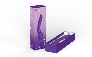 We-Vibe Wand 2 Rechargeable Silicone App Enabled Wand Cordless Vibrator Purple