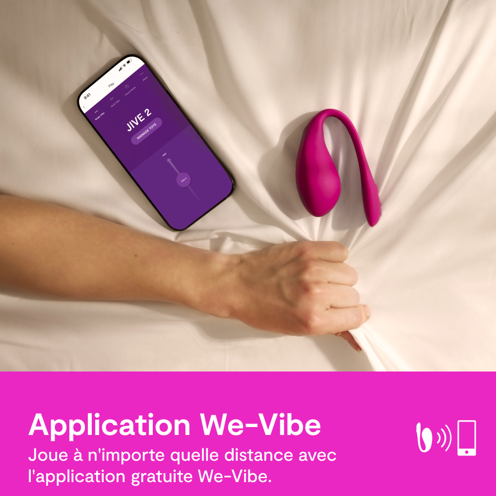 We-Vibe Jive 2 Silicone Rechargeable Remote Control Wearable G-Spot Vibrator Electric Pink