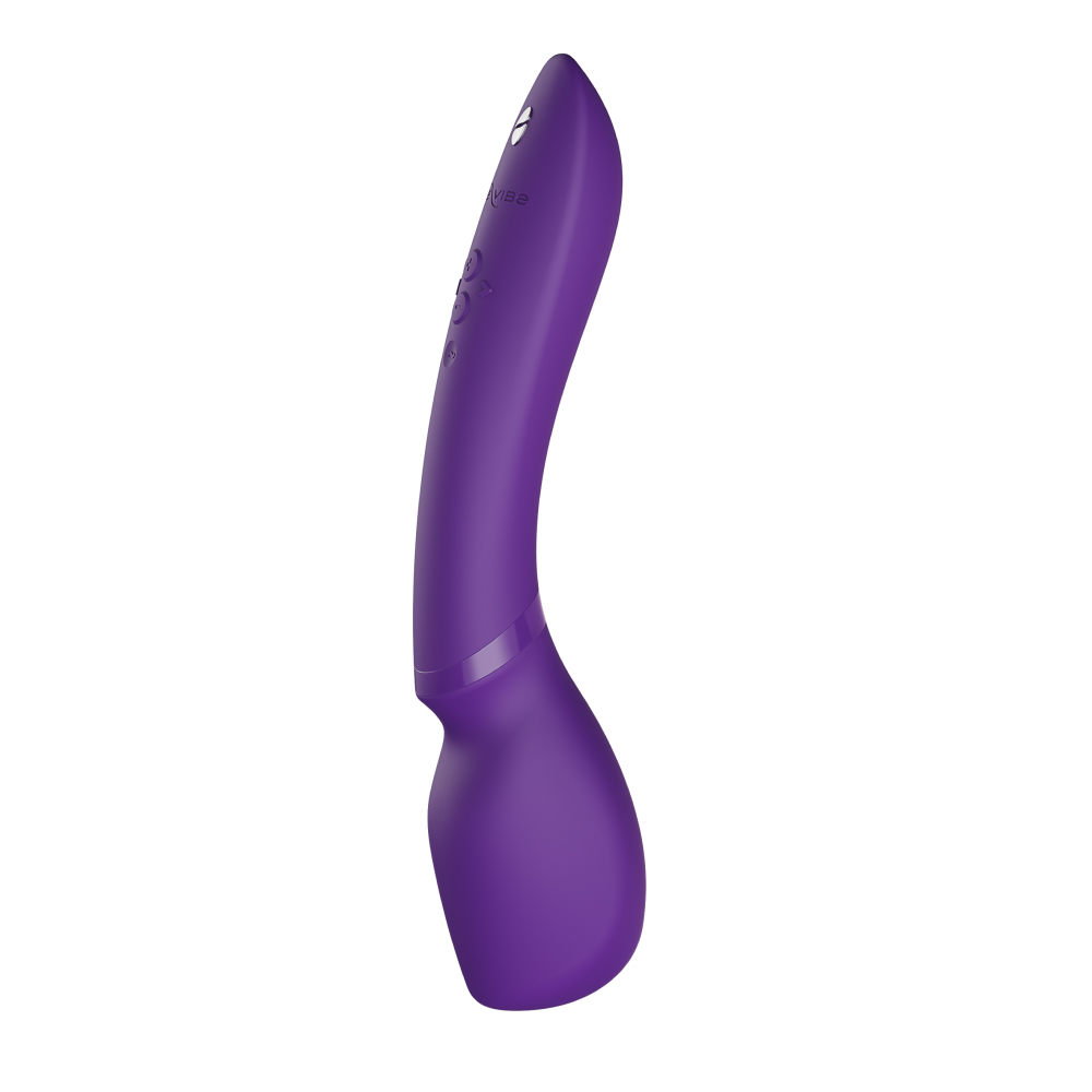 We-Vibe Wand 2 Rechargeable Silicone App Enabled Wand Cordless Vibrator Purple