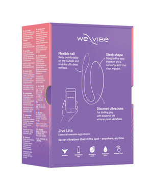 We-Vibe Jive Lite Silicone Rechargeable App Enabled Wearable G-Spot Vibrator Purple