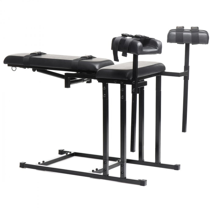 Master Series Extreme Bondage Sex Play Chair Black