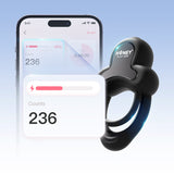 Anello App Enabled 9 Function Vibrating Double Penis Ring with Clitoral Stimulator