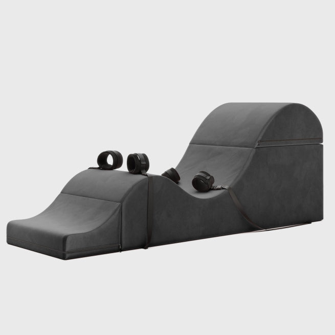 Liberator Bondage Aria Flip Chaise 22 Inch Wide Convertible Sex Chair and Bed Bench with Cuffs