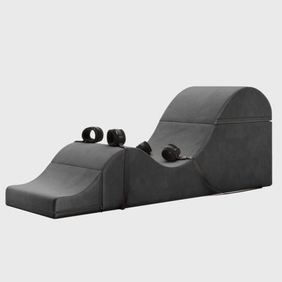 Liberator Bondage Aria Flip Chaise 22 Inch Wide Convertible Sex Chair and Bed Bench with Cuffs