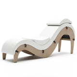 Liberator Supervio Premium Ultraleather Sex Chaise with Maple Frame and Cuff Kit Restraints