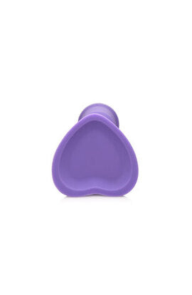 Simply Sweet 7" Swirl Silicone Non-Realistic Dildo with Suction Cup Purple