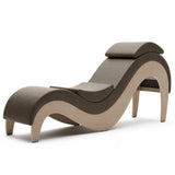 Liberator Supervio Premium Distressed Ultraleather Sex Chaise with Maple Frame and Cuff Kits
