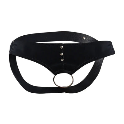 Male Basics Dngeon Leather Penis Ring Jockstrap Mamba One Size
