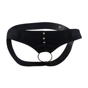 Male Basics Dngeon Leather Penis Ring Jockstrap Mamba One Size