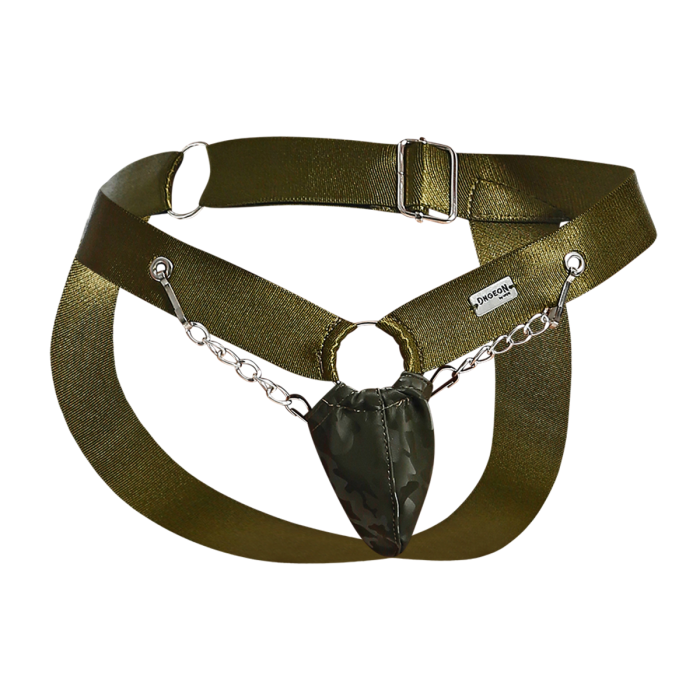 Male Basics Dngeon Chain Penis Pouch Jockstrap Camo One Size