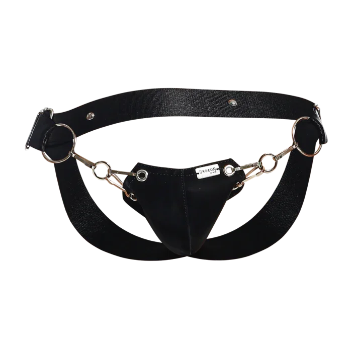 Male Basics Dngeon Snap Ring Mounted Penis Cup Jockstrap Mamba One Size