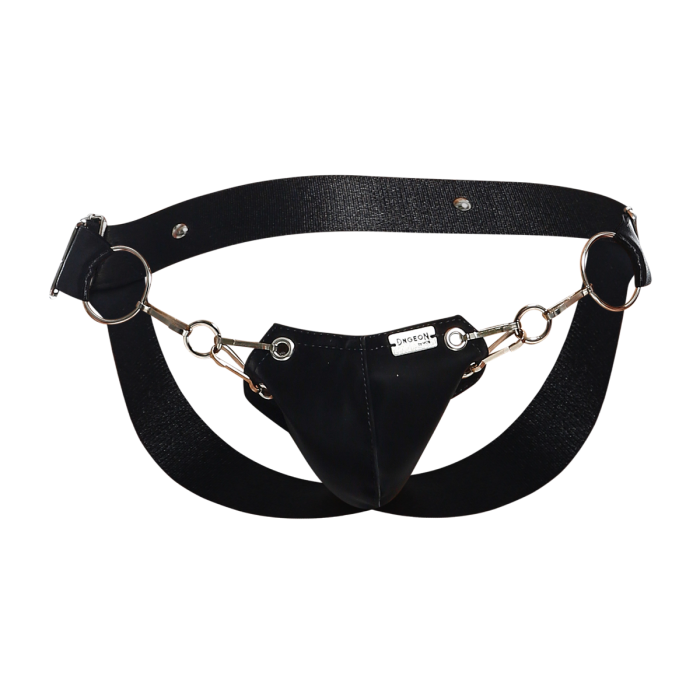 Male Basics Dngeon Snap Ring Mounted Penis Cup Jockstrap Mamba One Size