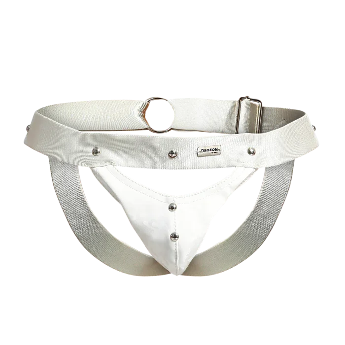 Male Basics Dngeon Peekaboo Penis Pouch Jockstrap White Camo One Size