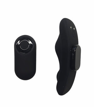 Temptasia Remote Controlled Silicone Rechargeable Panty Vibe Black