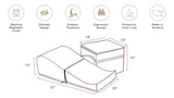 Liberator New and Improved Flip Ramp and Ottoman Couples with Slip Cover