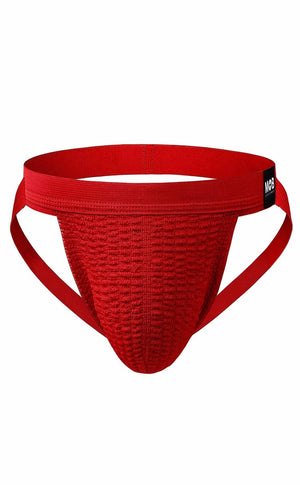 Male Basics Mob Fetish Swim JockStrap Red