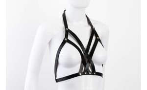 Liberator Galway Leather Body Harness Black