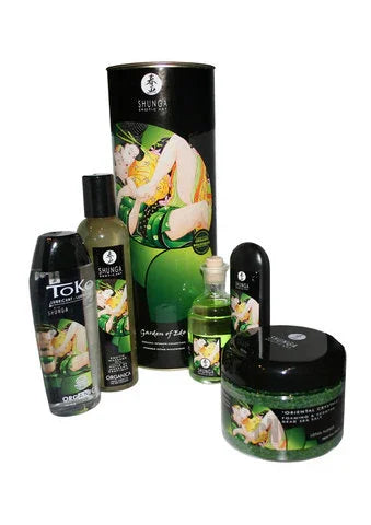 Shunga Garden of Edo Organic 5 PC Couples Sensual Date Night Collection Kit