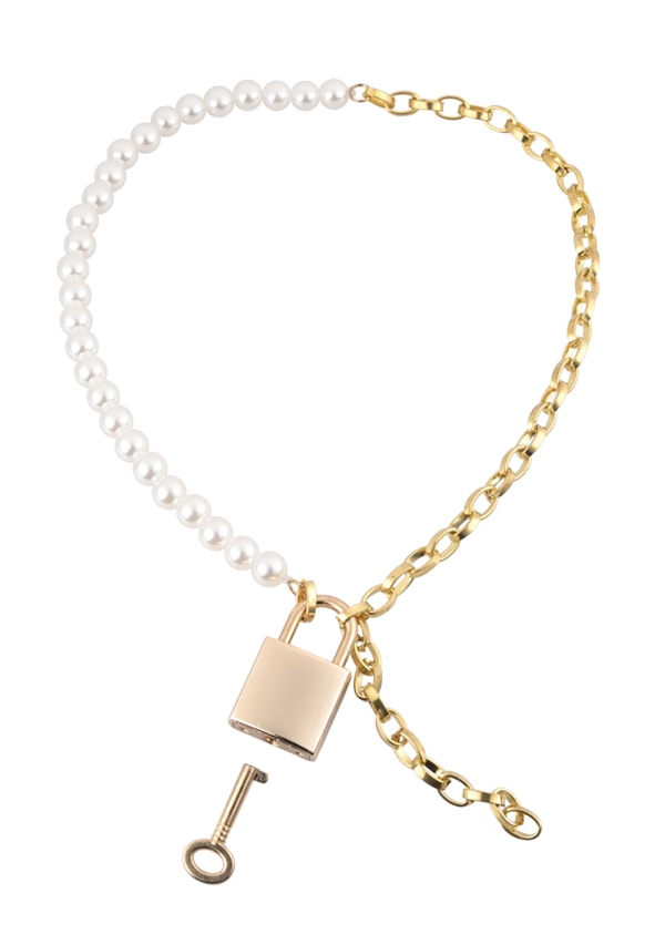 Sportsheets Sex & Mischief Pearl Day Necklace White/Gold