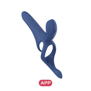 Pleasure Pivot Penis Girth Enhancing App-Controlled Couples Penis Ring Vibrator