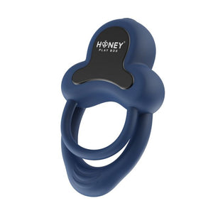 Anello App Enabled 9 Function Vibrating Double Penis Ring with Clitoral Stimulator