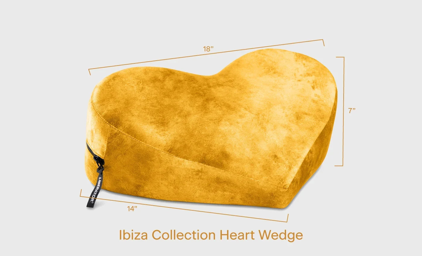 Liberator Heart Wedge Ibiza Collection Pillow Couples Position Aid for G Spot Positioning