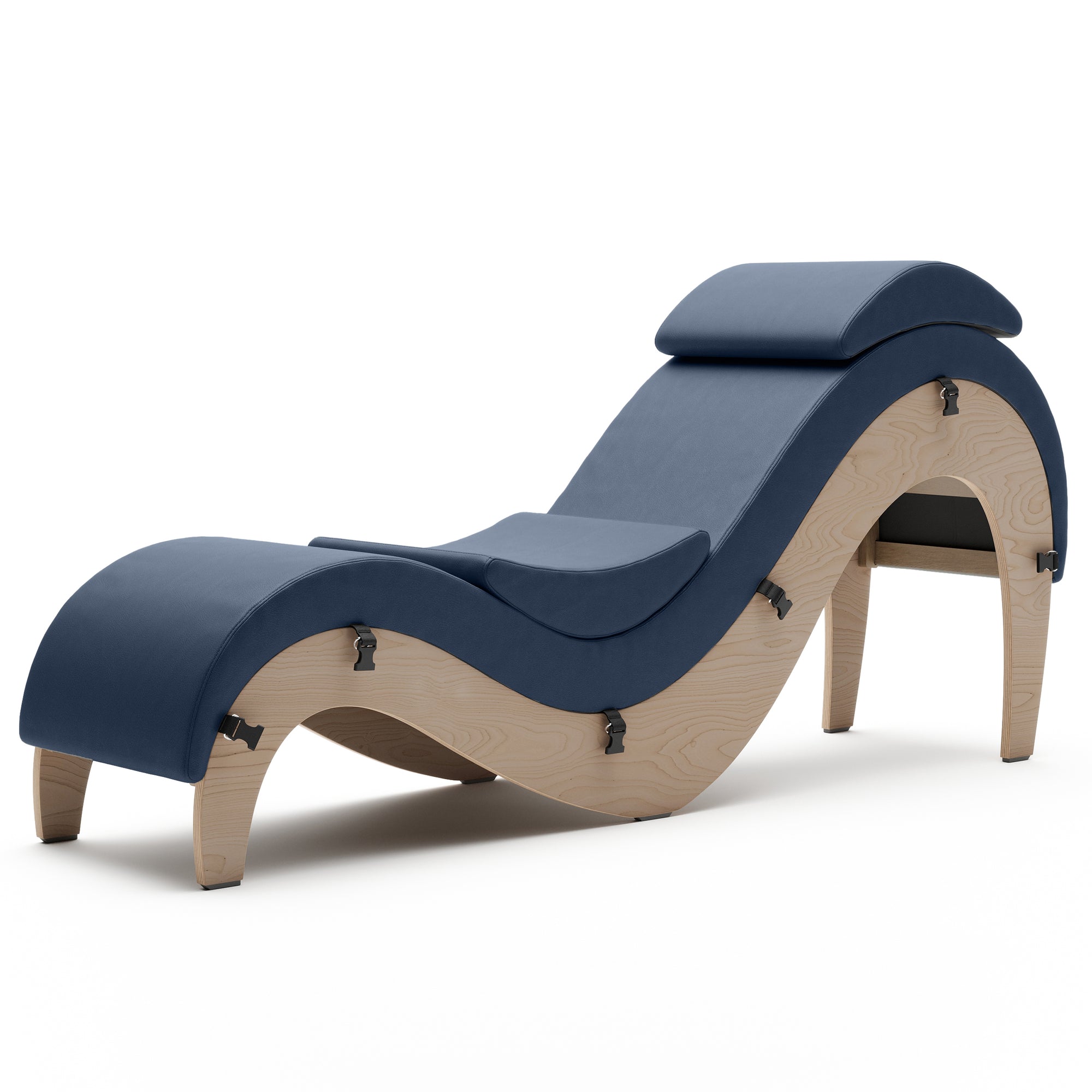 Liberator Supervio Luxury Chaise Maple and Faux Leather with Cuff Kit Restraints