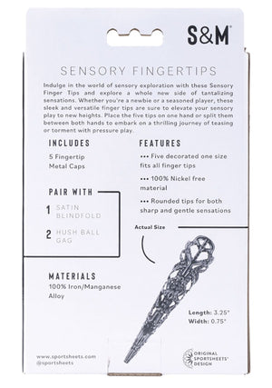 Sportsheets Sex & Mischief Sensory Fingertips Black