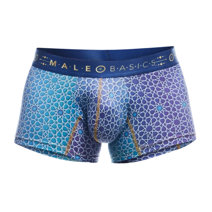 Male Basics Hipster Men's Trunk Mosaic Blue
