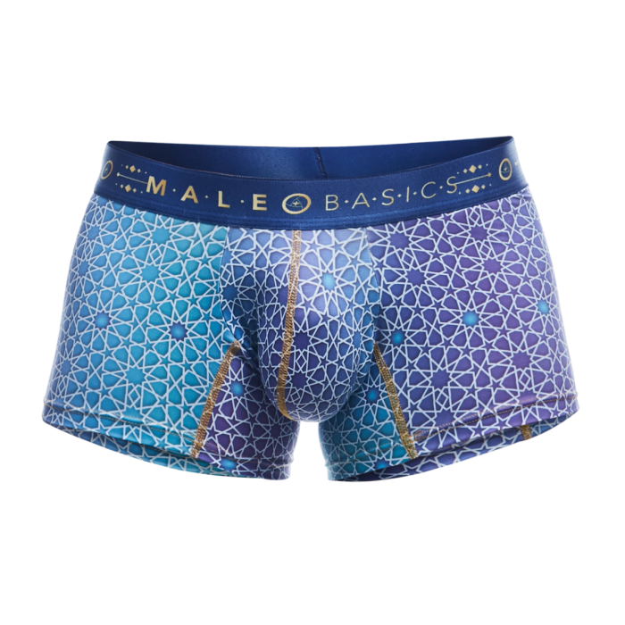 Male Basics Hipster Men's Trunk Mosaic Blue