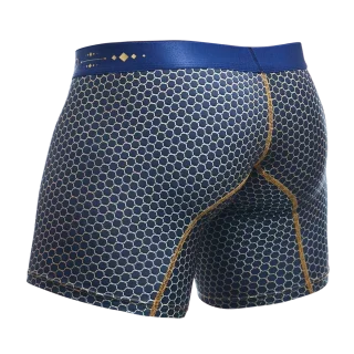Male Basics Hipster Mid Thigh Boxer Brief Andalucia Blue